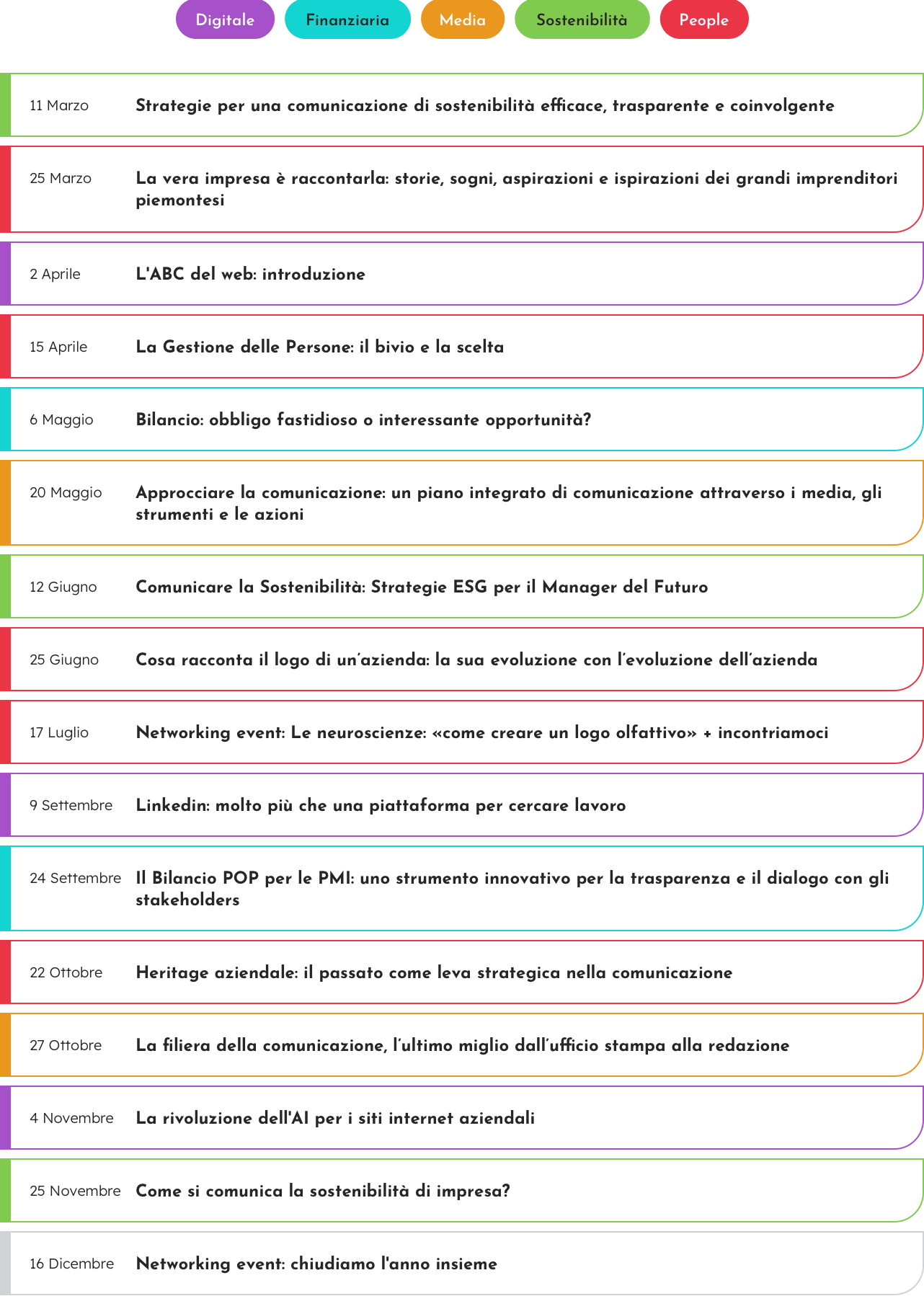 Calendario Eventi