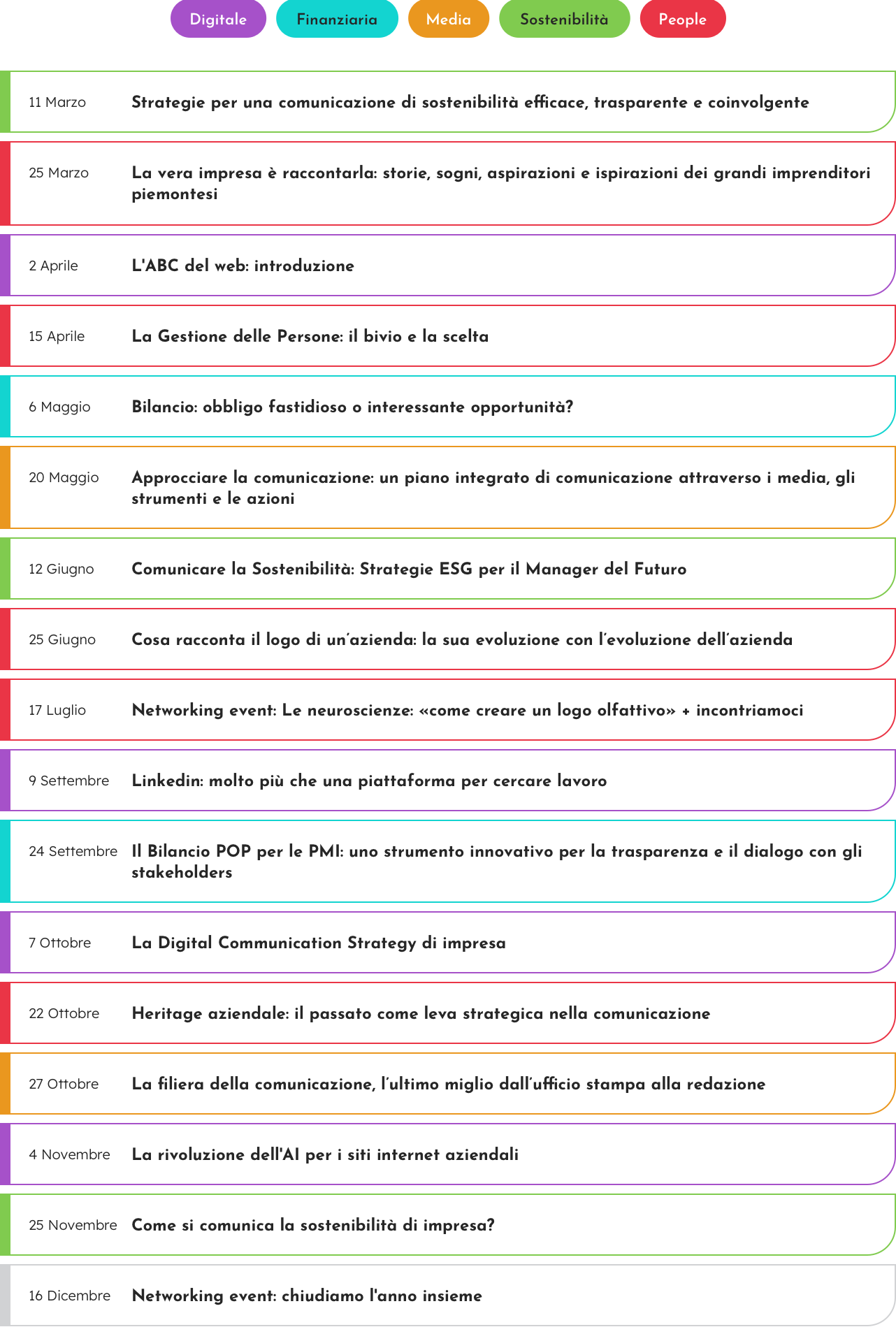 Calendario Eventi